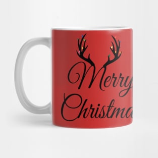 Merry Christmas Matching antlers Mug